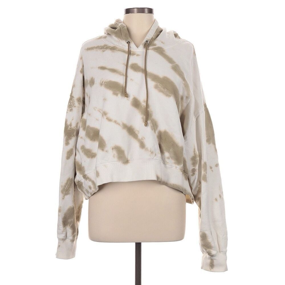 Good American Putty Tie Dye Cropped Hoodie Size 7 XXL 2X